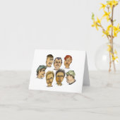 Grappig jongens en de Gang is hier. Kaart (Gele Bloem)