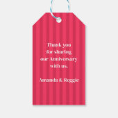 Grappig jubileumfeestje Grilleg favoriet Eland Cadeaulabel (Achterkant)