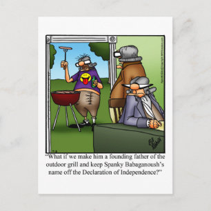 Grappig juli Vierde Humor Briefkaart