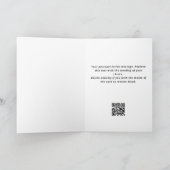 Grappig juridisch thema met QR-code Kerstmis Feestdagen Kaart (Binnen)