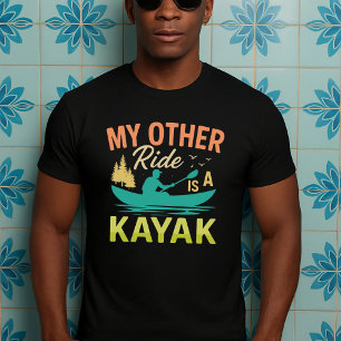 grappig kajak cadeau, papa mam liefhebber t-shirt