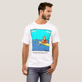Grappig Kajak T-shirt (Voorkant volledig)