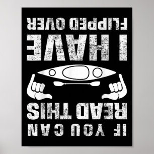 Grappig kajakken Gezegde kajak humoristisch citaat Poster
