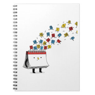 Grappig Kalender Cartoon Notitieboek – Ontsnappen