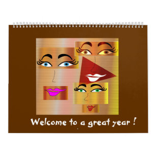 Grappig kalender voor vrouwen