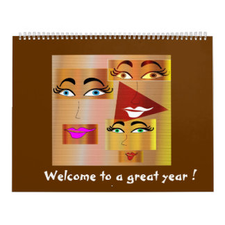 Grappig kalender voor vrouwen