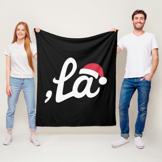 Grappig Kamala Harris 2024 Comma La Christmas Fleece Deken (In situ)