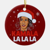Grappig Kamala Harris 2024 Comma La Christmas Keramisch Ornament (Voorkant)