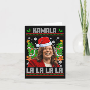 Grappig Kamala Harris 2024 Kerst Comma La Mannen W Kaart