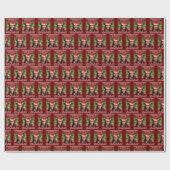 Grappig Kamala Harris 2024 Kerst Comma La Xmas Cadeaupapier (Vlak)