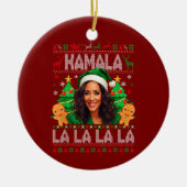 Grappig Kamala Harris 2024 Kerst Keramisch Ornament (Voorkant)
