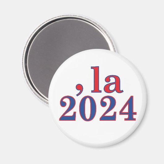 Grappig Kamala Harris Comma La 2024 Magneet (Voorkant / Achterkant)