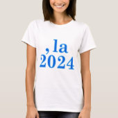 Grappig Kamala Harris Comma La 2024 T-shirt (Voorkant)
