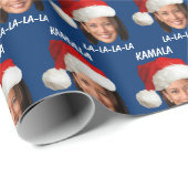 Grappig Kamala Harris Santa Hat Vrolijk Kerstfeest Cadeaupapier (Rol Hoek)