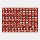 Grappig Kamala Harris Walz Face Gingerbread Inpakpapier Vel (Voorkant 3)