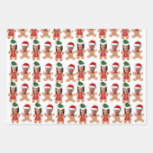 Grappig Kamala Harris Walz Face Gingerbread Inpakpapier Vel (Voorkant 2)