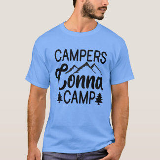 Grappig kamperen Outr Avontuur familie T-shirt
