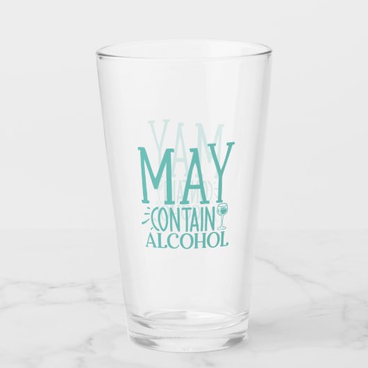 Grappig - kan alcohol bevatten glas (Voorkant)