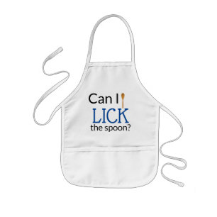 Grappig, kan ik de Spoon halen? Cute Kinder Schort