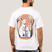 Grappig Kangaroo Design T-shirt (Achterkant)