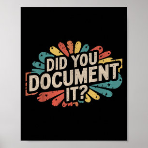 Grappig Kantoor Quote Heb je het RET gedocumentee Poster