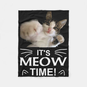 Grappig Karate Boksen Kat Miauw Tijd T Shirt T-shi Fleece Deken