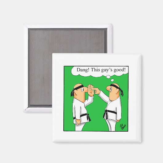Grappig Karate Humor magneet (Voorkant / Achterkant)