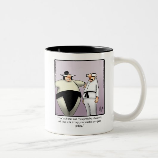 Grappig Karate Humor Mok Gift (Rechts)