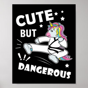 Grappig Karate Meisje Verjaardagscadeau Shirt Scha Poster