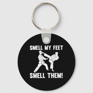 Grappig Karate-ontwerp voor mannen vrouwen Karate Sleutelhanger