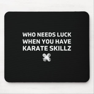 Grappig karate St. Patricks Day cadeau Muismat