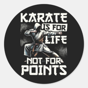 Grappig Karate voor mannen Judo - Karate is voor h Ronde Sticker