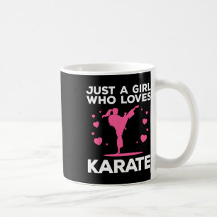 Grappig karate voor vrouwen meisjes karate zwarte koffiemok