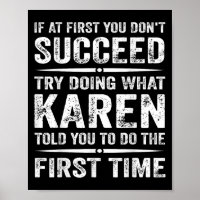 Grappig Karen Meme als het je in eerste instantie