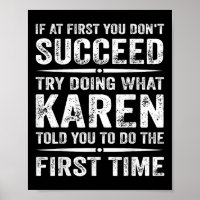 Grappig Karen Meme als het je in eerste instantie
