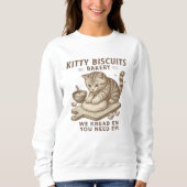 Grappig Kat Biscuits Bakery Shirt (Voorkant)