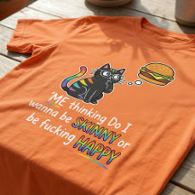 Grappig Kat Burger T-shirt | Dun of Gelukkig Meme