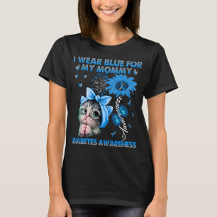 Grappig kat dat ik blauw Draag heb voor mijn mama T-shirt