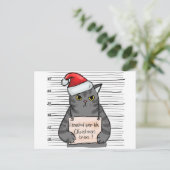 Grappig kat dat ik wist van de kerstboom feestdagenkaart (Staand voorkant)