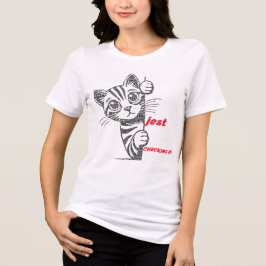 Grappig kat moeder cadeau | Grappige typografie on Tri-Blend Shirt