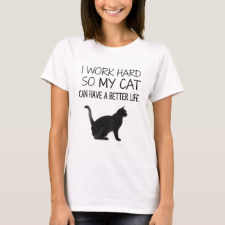 Grappig kat moeder/vader T-shirt - beter leven voo