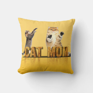 Grappig kat shirt   kat mama cadeau   kat mamá kussen