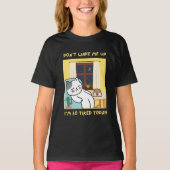 Grappig kattenontwerp voor kinderen- Trendy design T-shirt (Voorkant)