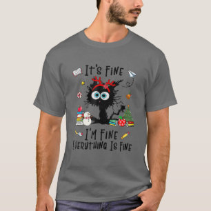 Grappig kattenzwart, het is fijn dat ik het prima t-shirt
