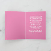 Grappig Katty Kat's Birthday Beauty Tips Kaart (Binnen)