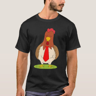 Grappig Kawaii Hen Stropdas Japans Kip Kinder nieu T-shirt