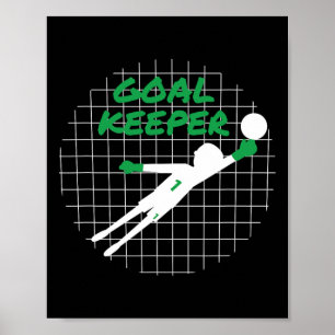 Grappig Keeper Cadeau Shirt Angst voor de Keeper V Poster