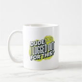 Grappig kerel Ik logde uit voor deze gamer joystic Koffiemok (Links)