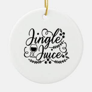 Grappig Kerst Bier Drinken Jingle Juice Keramisch Ornament