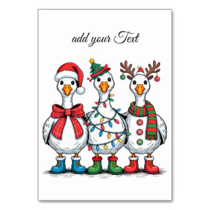Grappig Kerst-Eend T-Shirt Cool Kerst Eend Kaart